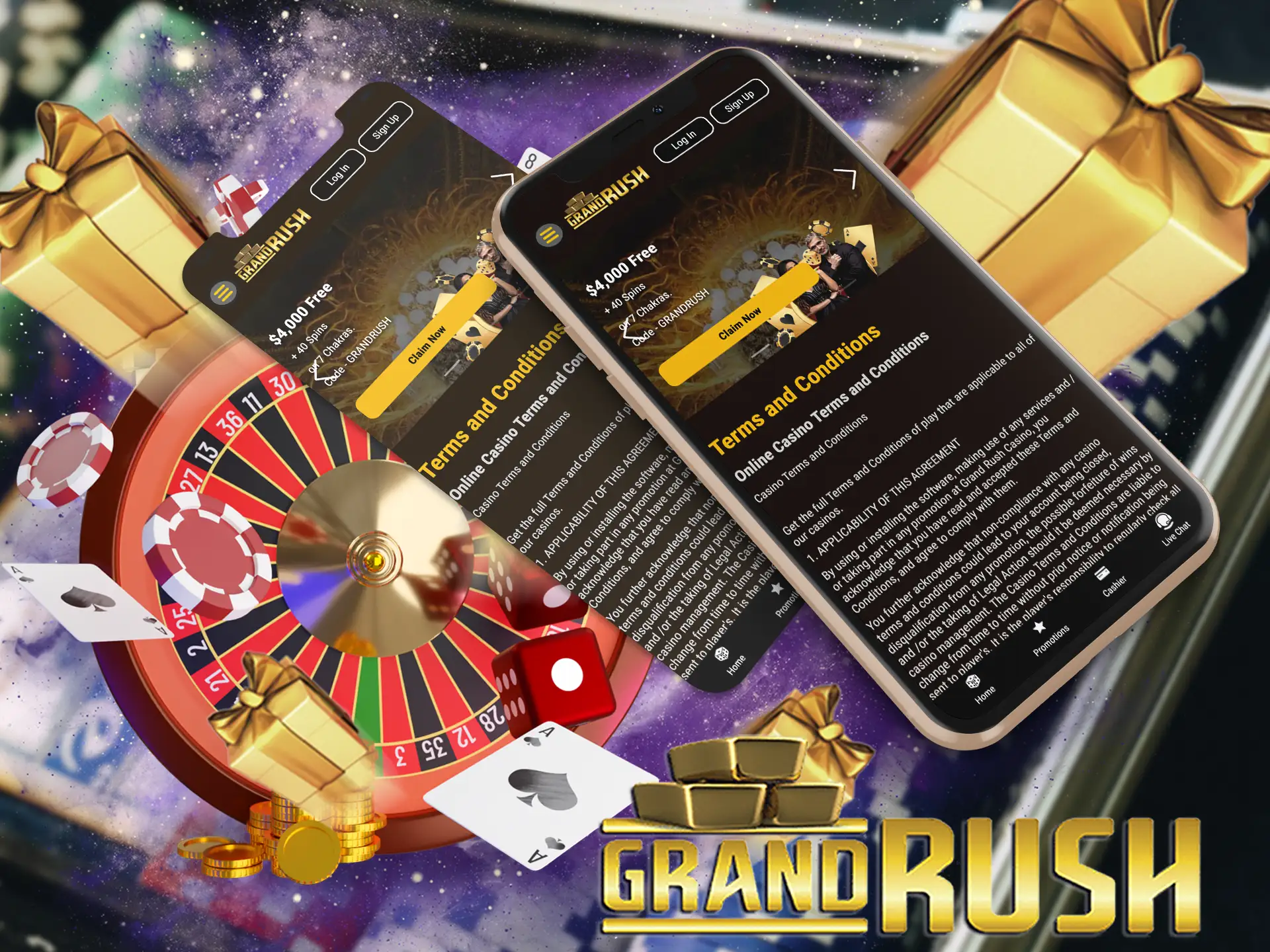 There a lot of bonuses for new and existing players in Grand Rush app.
