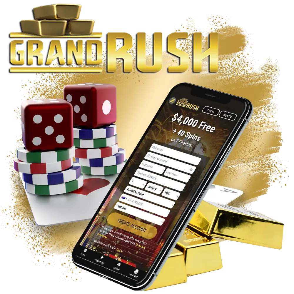 Grand Rush offers online casino games in Australia.