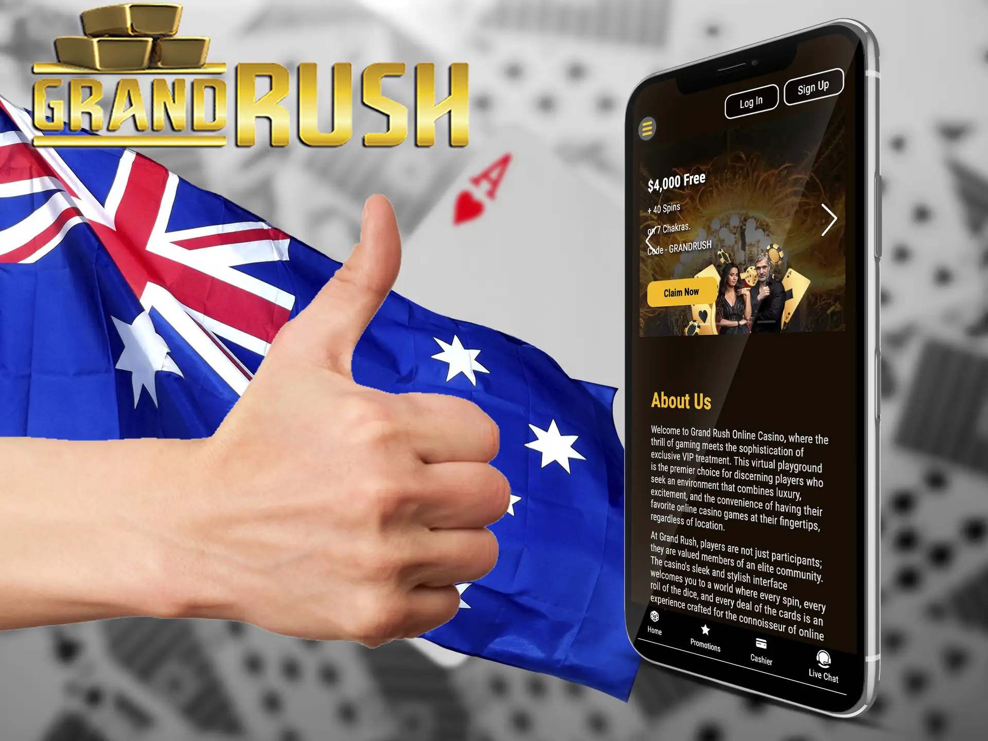 Find out the main benefits offered by Grand Rush promo code 2024 for players from Australia.