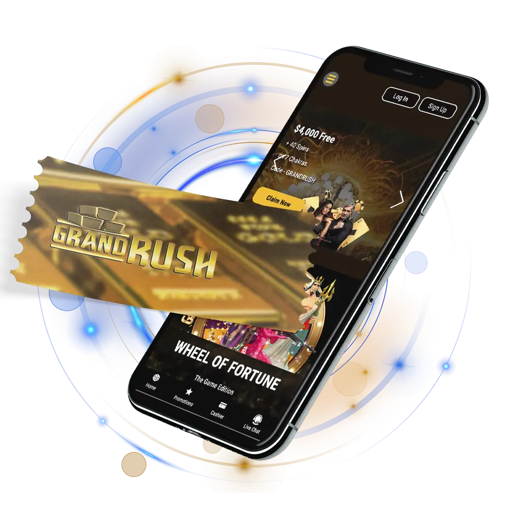 Use Grand Rush no deposit bonus codes and receive extra money.