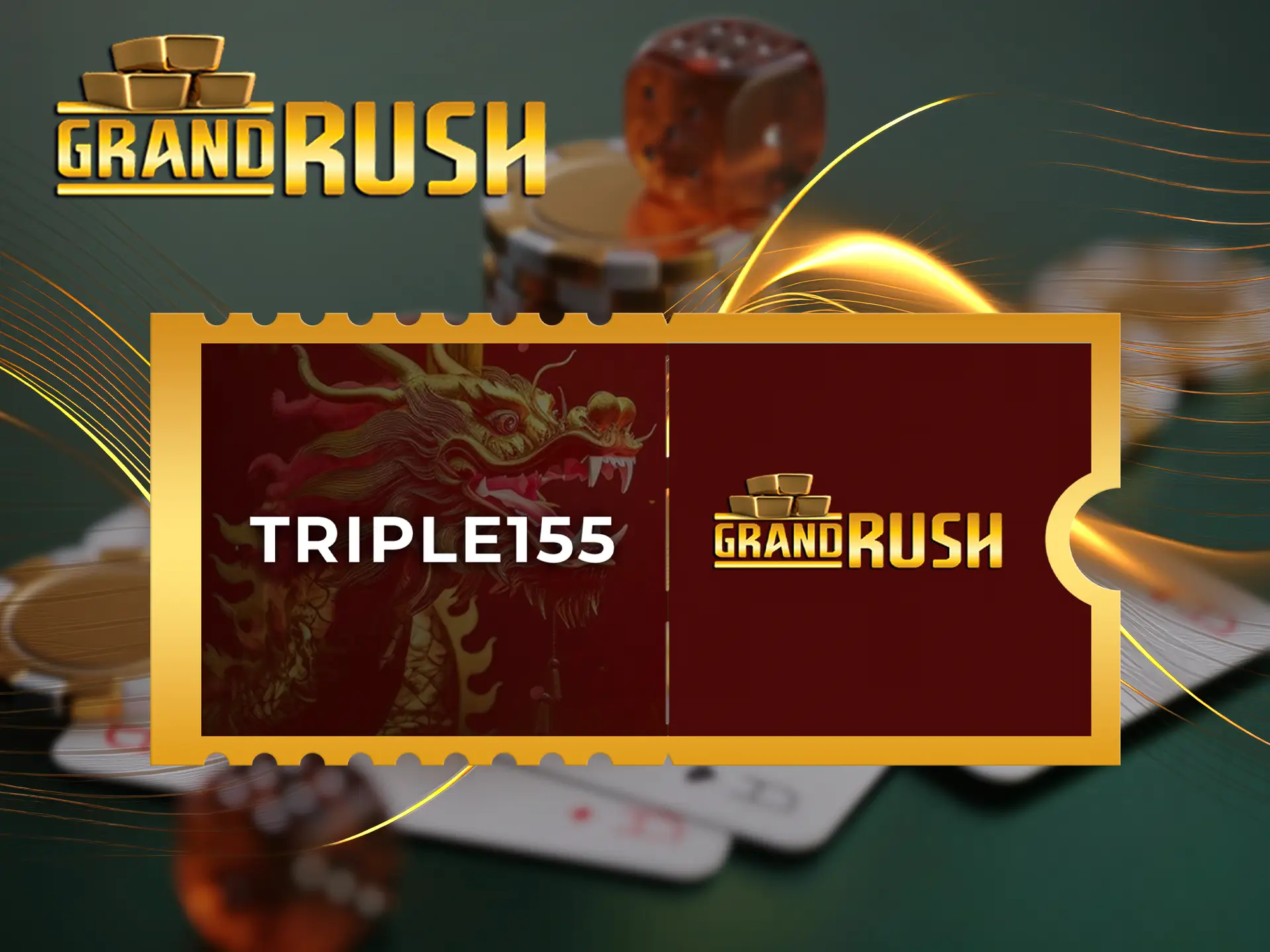 Use Grand Rush promo code to get a special welcome bonus.