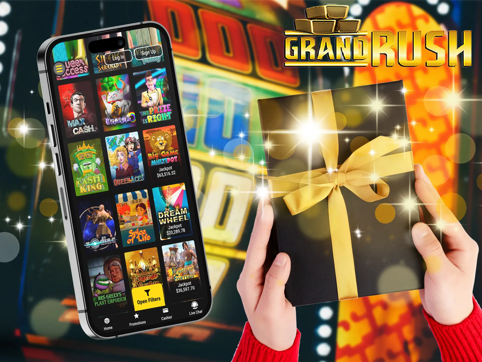 For Blackjack Grand Rush offers interesting bonuses and promotions.