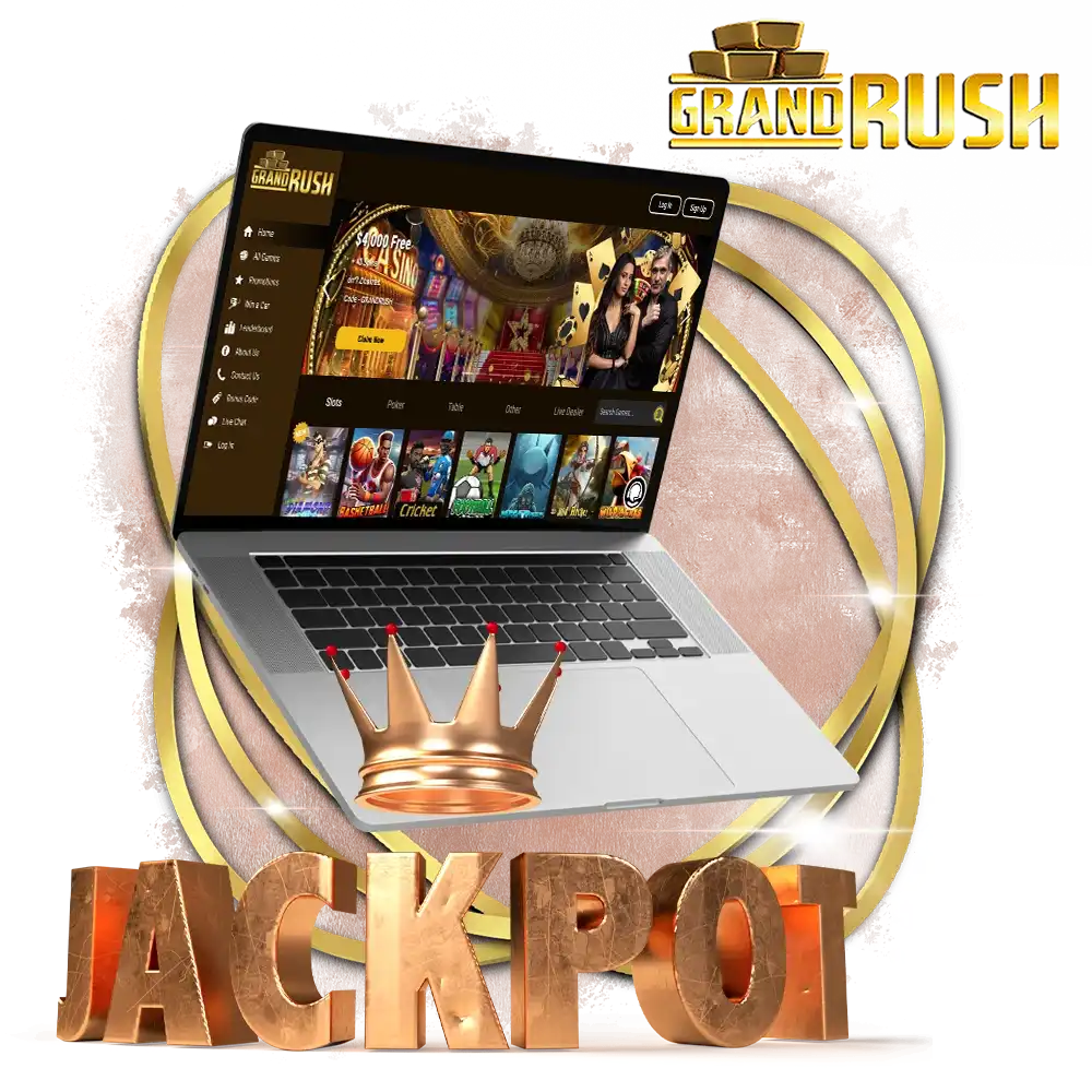 Get access to unique jackpot games on the Grand Rush platform.